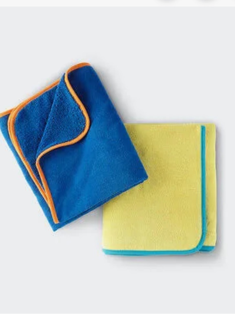 Norwex Kids Bath Backock kids towels blue and Yellow Miwith Orange Trim